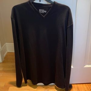 Mens v-neck black sweater. Calvin Klein.